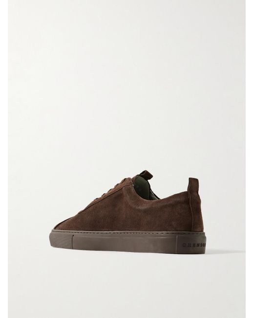 GRENSON Brown Sneaker 1 Suede Sneakers for men