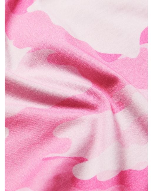 GALLERY DEPT. Pink Camouflage And Logo-Print Cotton-Jersey T-Shirt for men