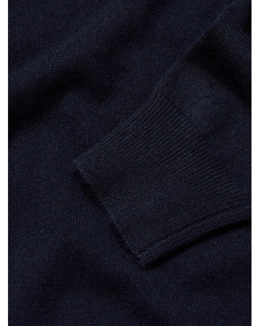 Allude Blue Cashmere Polo Shirt for men