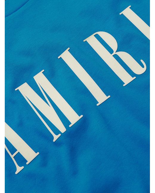Amiri T-Shirt aus Baumwoll-Jersey mit Logoprint in Blue für Herren