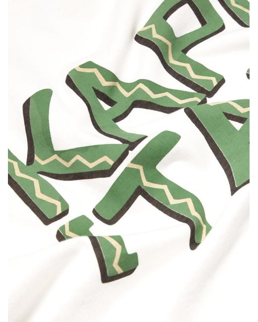 Kapital White Printed Cotton-Jersey T-Shirt for men