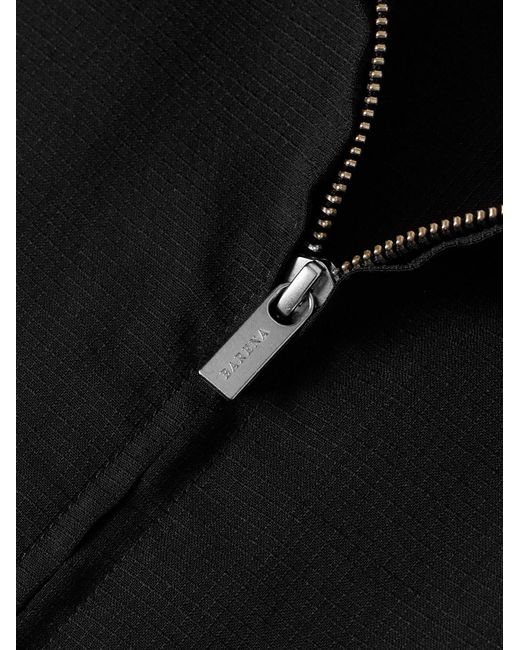 Barena Black Zaleto Virgin Wool-Ripstop Jacket for men