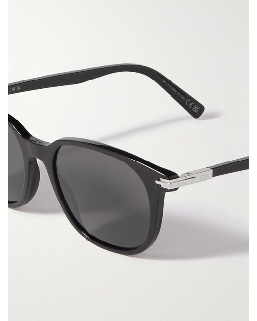 Dior Gray Diorblacksuit S12i D-frame Acetate Sunglasses for men