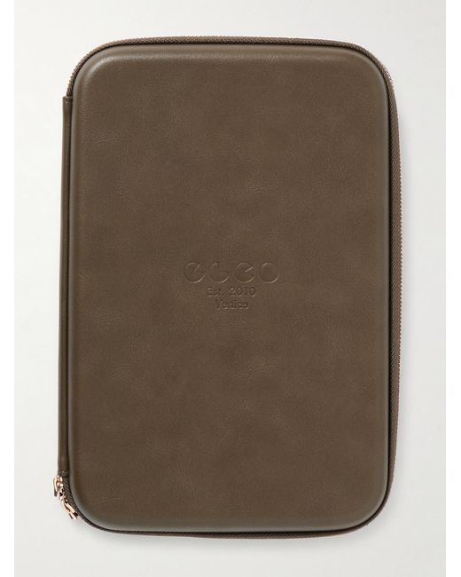 Garrett Leight Brown Collector's Logo-Embossed Sunglasses Case for men