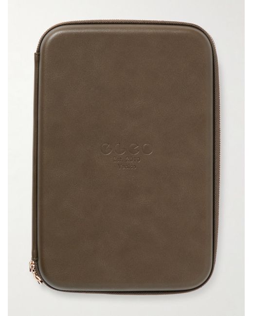 Garrett Leight Brown Collector's Logo-Embossed Sunglasses Case for men