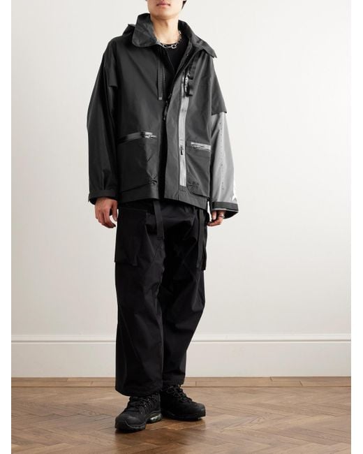 Acronym Black Convertible 3l Gore-tex® Pro Hooded Jacket for men