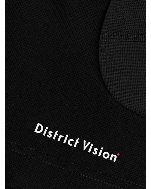 District Vision Black Cargo Compression Panelled Stretch-Jersey Half-Length Tights for men