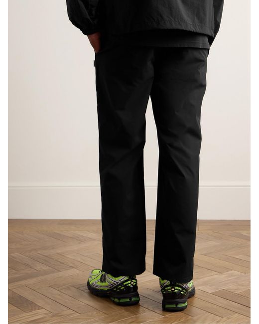 (w)taps Black Straight-Leg Twill Trousers for men