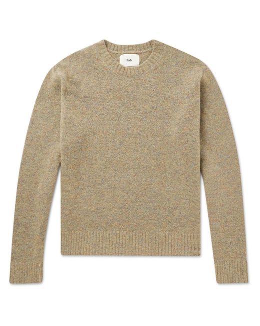 Folk Natural Chain Knitted Sweater for men