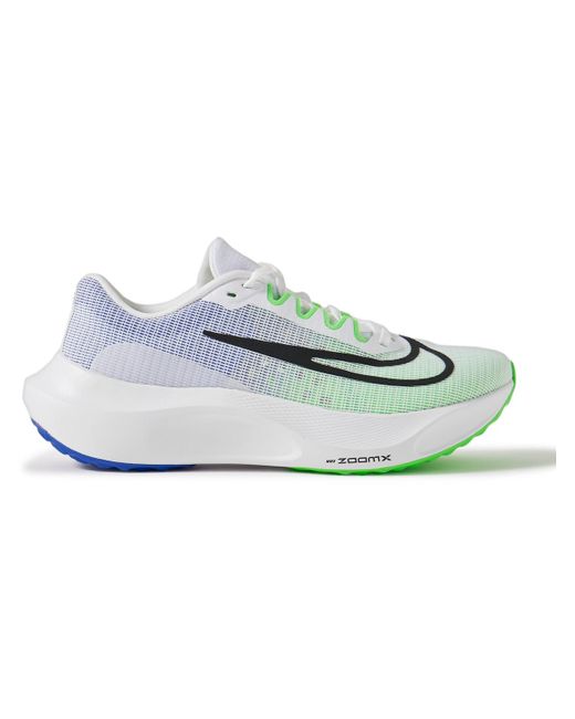 Nike Blue Zoom Fly 5 Rubber-trimmed Mesh Sneakers for men