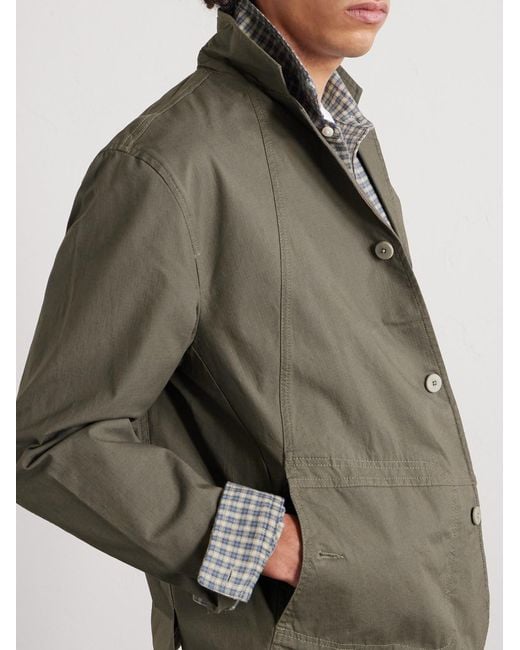 Folk Green Anniversary Cotton-Ripstop Blazer for men