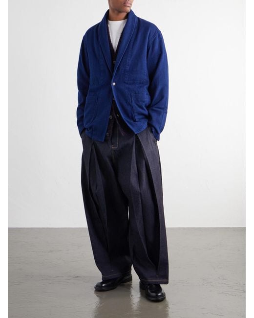 Blue Blue Japan Blue Sashiko-Cotton Blazer for men