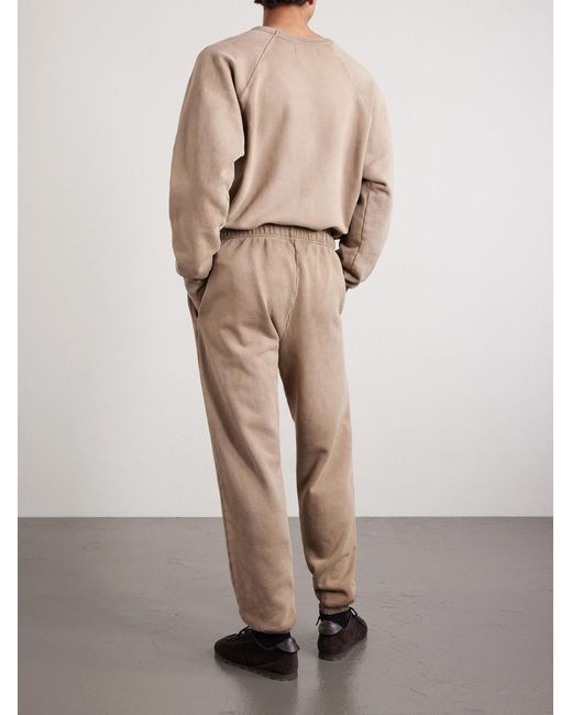 Les Tien Natural Heavyweight Structured-Fleece Cotton-Jersey Sweatpants for men
