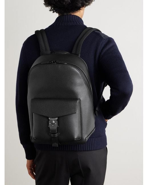 Montblanc M-Lock 4810 Rucksack aus vollnarbigem Leder in Black für Herren