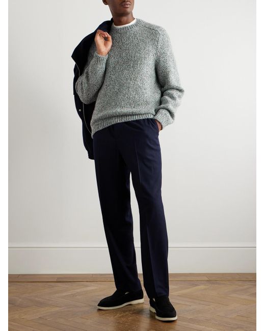 Loro Piana Gray Alpe Meggiana Cashmere Sweater for men