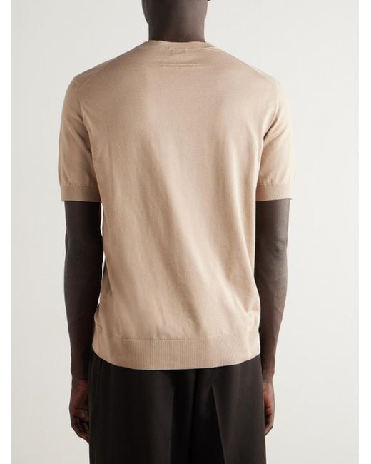 Zegna Natural Cotton T-shirt for men