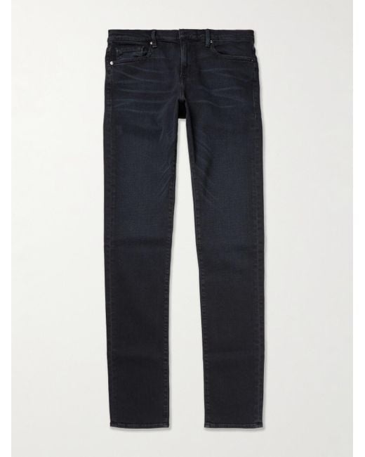 FRAME Blue L'Homme Slim-Fit Dry Denim Jeans for men