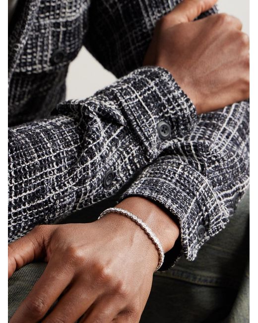 KOLOURS JEWELRY Black Hexagon Xxlarge-Karat Diamond Bracelet for men