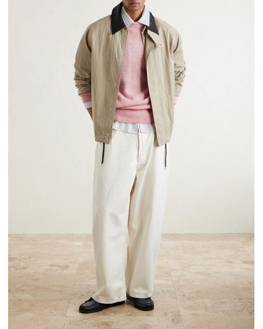 Oliver Spencer Pink Burley Knitted Sweater for men