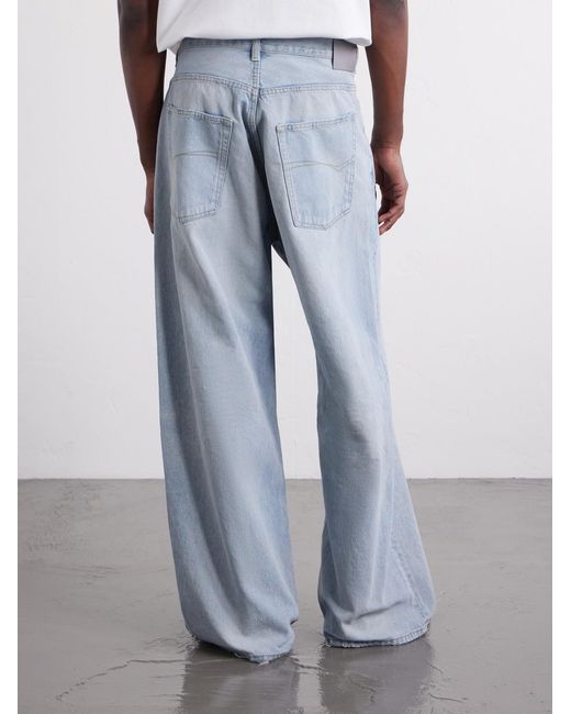 Balenciaga Blue Wide-leg Jeans for men