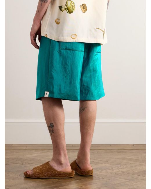 Jil Sander Blue Straight-leg Padded Shell Shorts for men