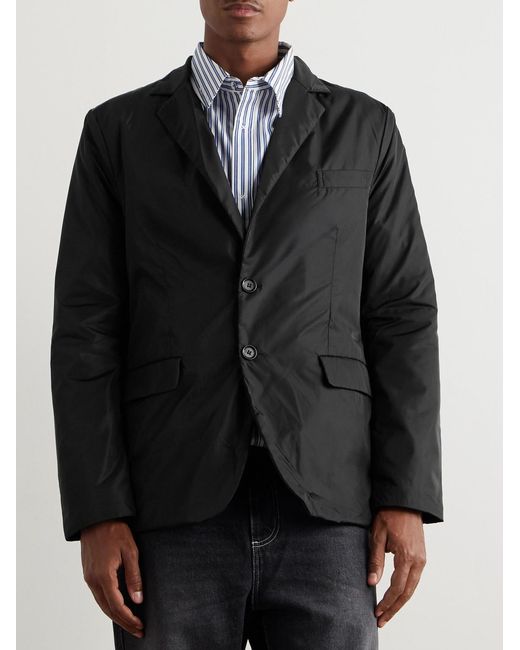 Aspesi Black Padded Shell Blazer for men