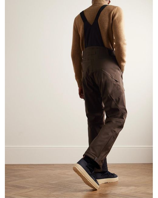 Loro Piana Brown Lech Straight-leg Padded Storm System® Virgin Wool-blend Ski Salopettes for men