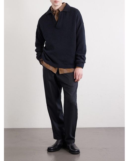 A Kind Of Guise Blue Banasa Straight-leg Lyocell Trousers for men