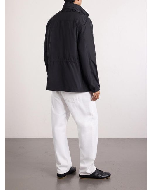 James Perse Gray Zipped Windbreaker Jacket for men