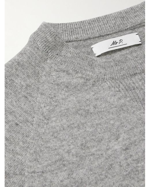 Mr P. Gray Wool And Cashmere-Blend Sweater for men