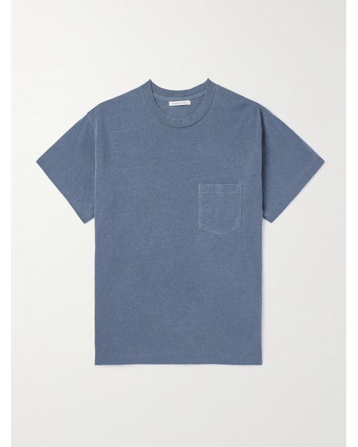 John Elliott Blue Campus Cotton-jersey T-shirt for men
