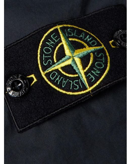 Stone Island Blue Tapered Cotton-blend Cargo Trousers for men