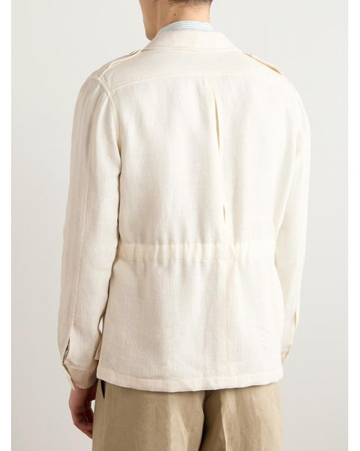 Ralph Lauren Natural Linen, Cotton And Silk-Blend Overshirt for men