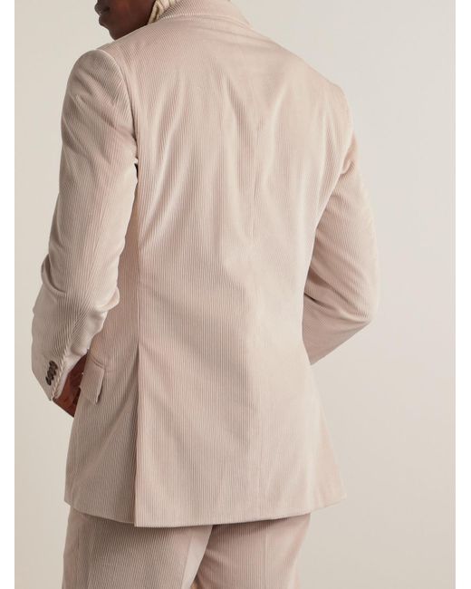 Richard James Natural Slim-fit Unstructured Cotton-corduroy Suit Jacket for men