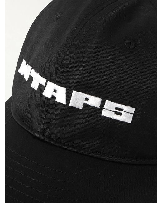 (w)taps Black Logo-embroidered Twill Baseball Cap