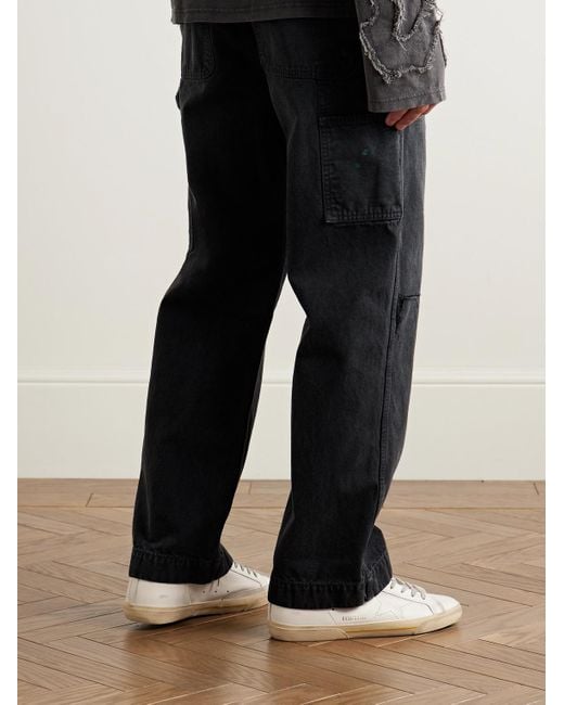 Golden Goose Deluxe Brand Superstar Sneakers aus Leder mit Velourslederbesatz in Distressed-Optik in White für Herren