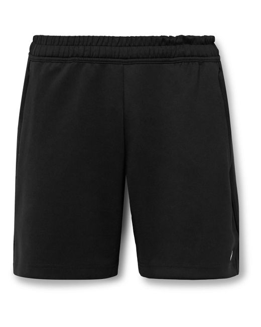 Nike Black Aps Straight-leg Logo-embroidered Dri-fit Adv Shorts for men