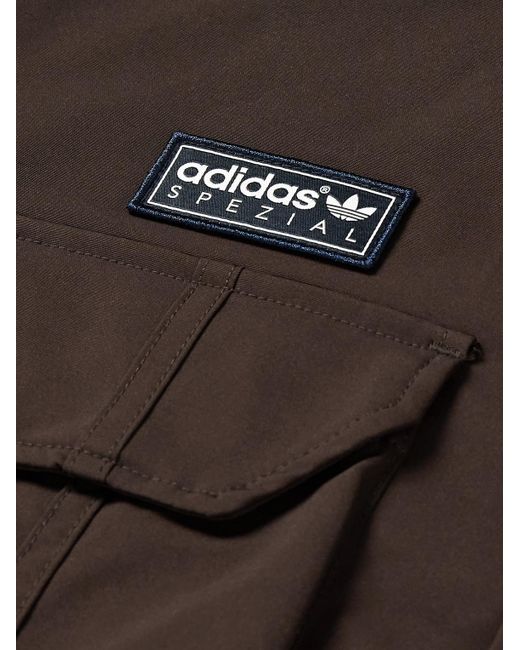 Adidas Originals Brown Haslingden Logo-appliquéd Recycled-shell Jacket for men