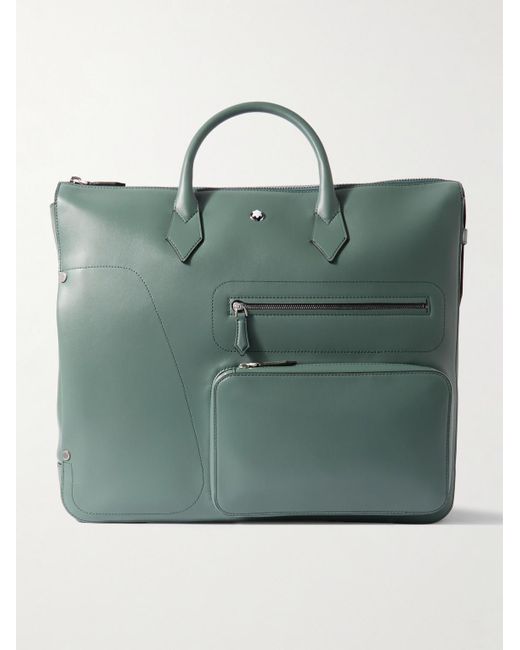 Montblanc Green Soft 24/7 Convertible Leather Holdall for men