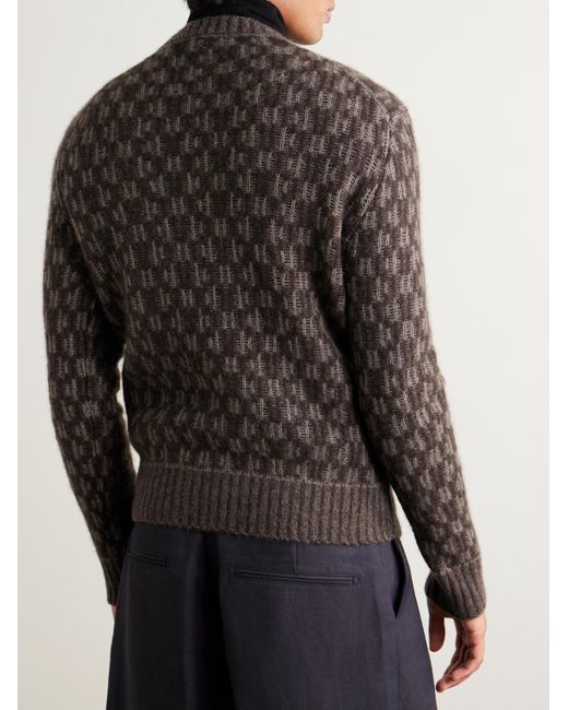 Piacenza 1733 Gray Cashmere-blend Sweater for men