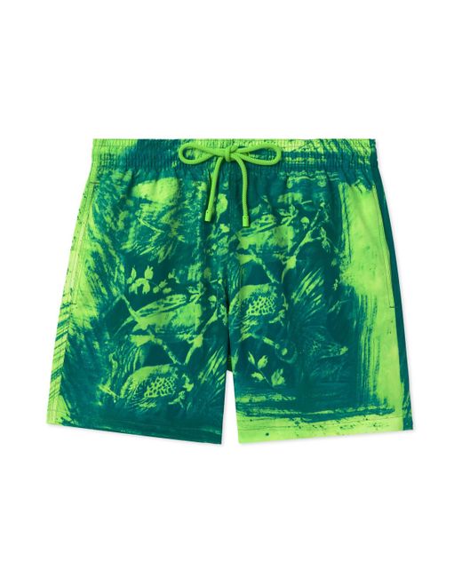 Loewe Green Paula's Ibiza Straight-leg Short-length Printed Swim Shorts for men