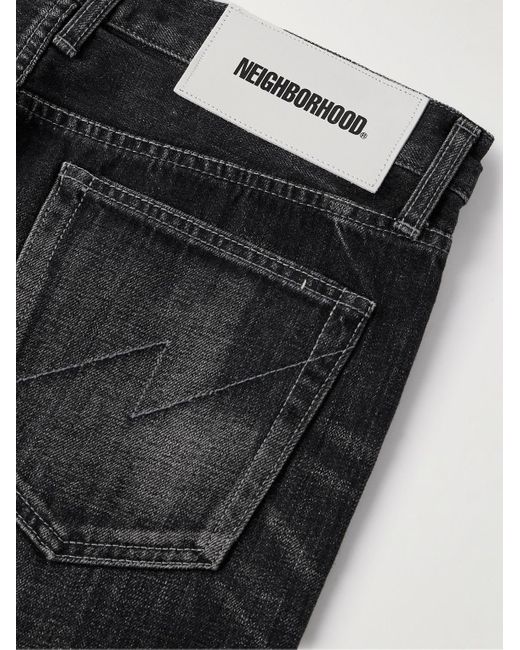 Neighborhood Black Straight-leg Selvedge Jeans for men