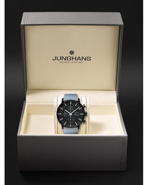 Junghans Form A Chronoscope 42 mm Uhr aus Edelstahl mit PVD-Beschichtung in Black für Herren