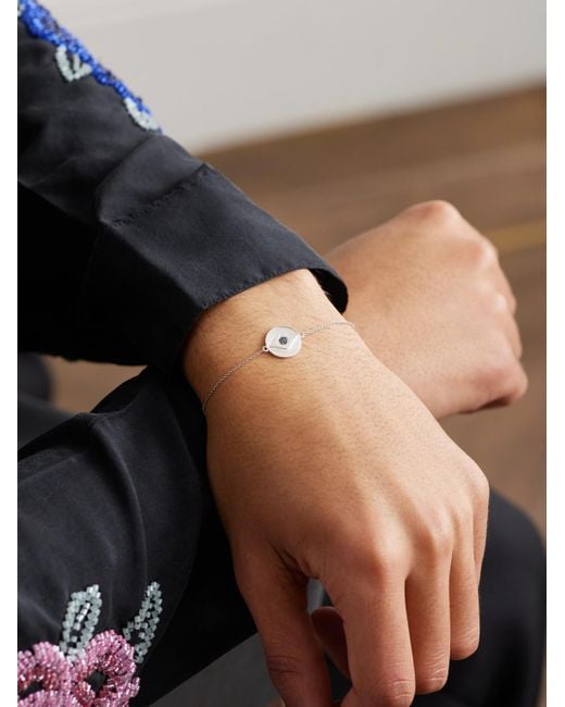 Ileana Makri Black Golden Eye, Sapphire And Diamond Bracelet for men