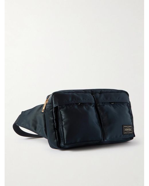 Porter-Yoshida and Co Blue Tanker Nylon Belt Bag for men