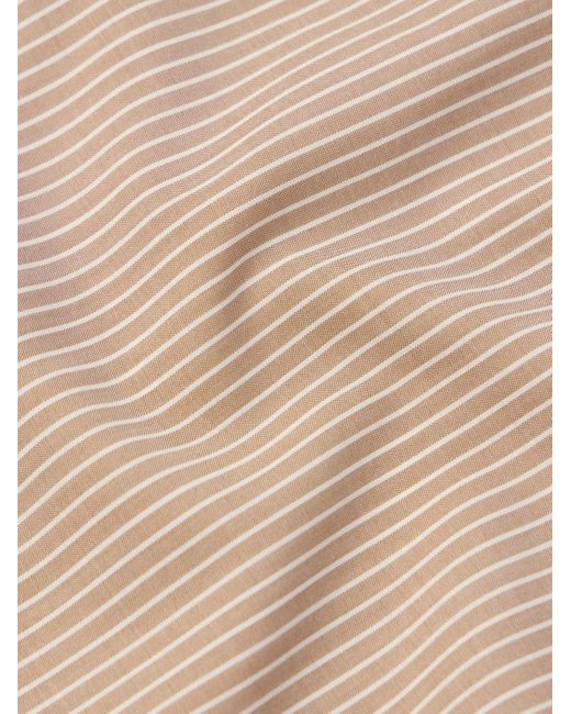 Auralee Natural Striped Wool Shirt for men