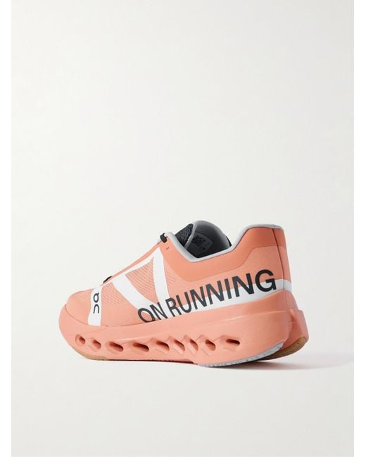On Shoes Pink Cloudsurfer Next Z5 Rubber-Trimmed Recycled-Mesh Sneakers for men