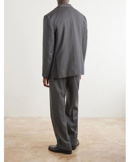 Officine Generale Blue Melvyn Wool, Cashmere And Silk-Blend Suit Jacket for men