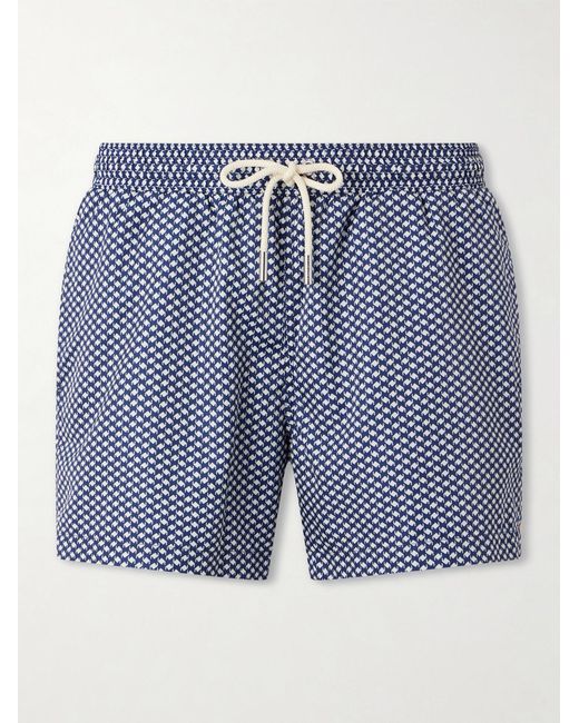 Orlebar Brown Blue Jack Ii Straight-Leg Mid-Length Printed Swim Shorts for men