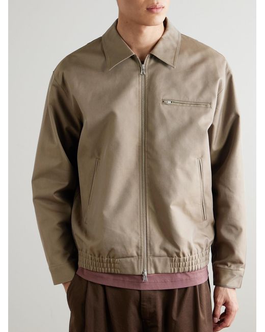 NN07 Natural Gideon 80038 Organic Cotton-Twill Blouson Jacket for men
